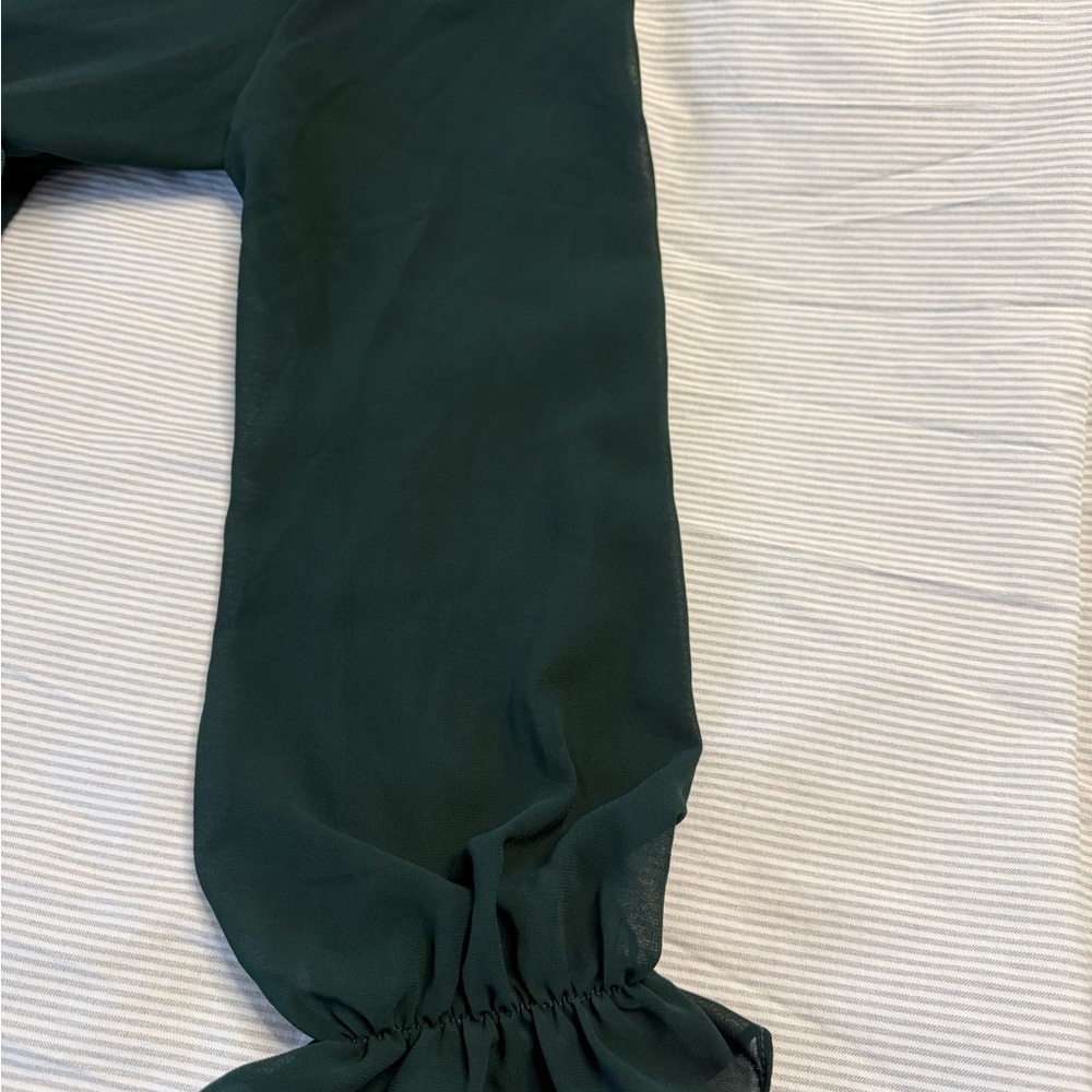 Green Ruffle Dress - Picture 4 of 6
